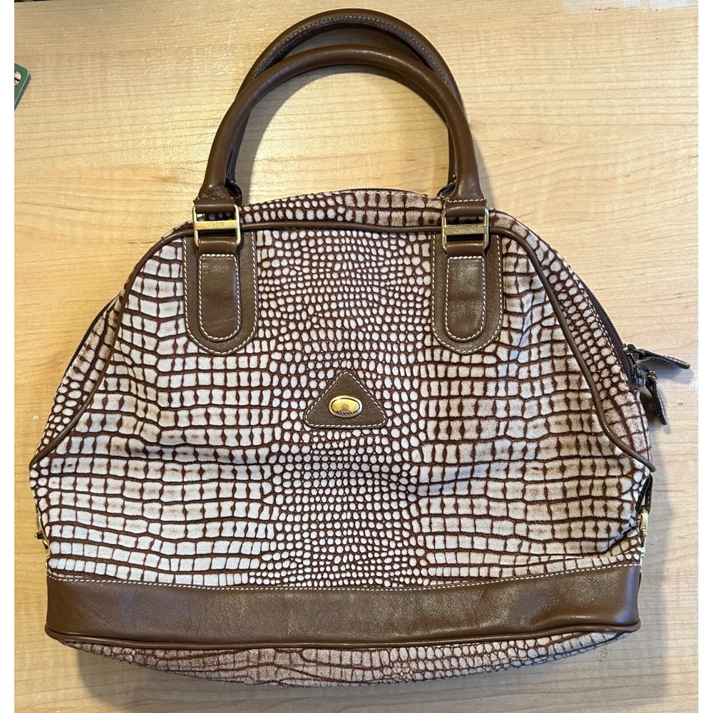 CARINI VANNA Purse‎ Handbag Animal Print Satchel Shoulder Bag Made in Italy